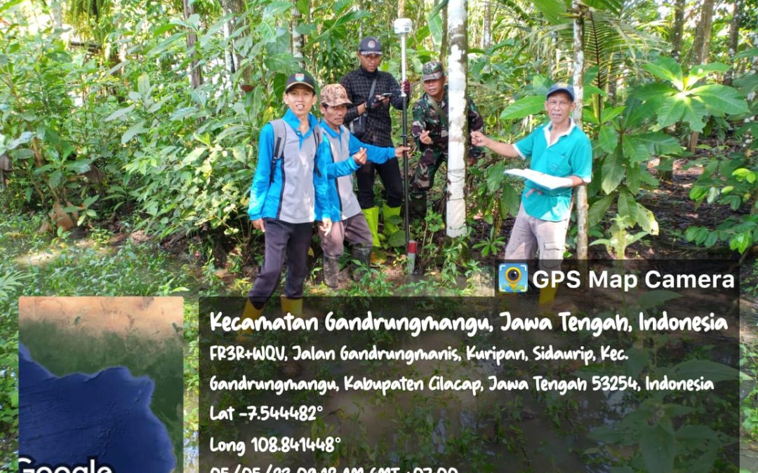 Pengukuran Tanah oleh Tim PTSL Desa