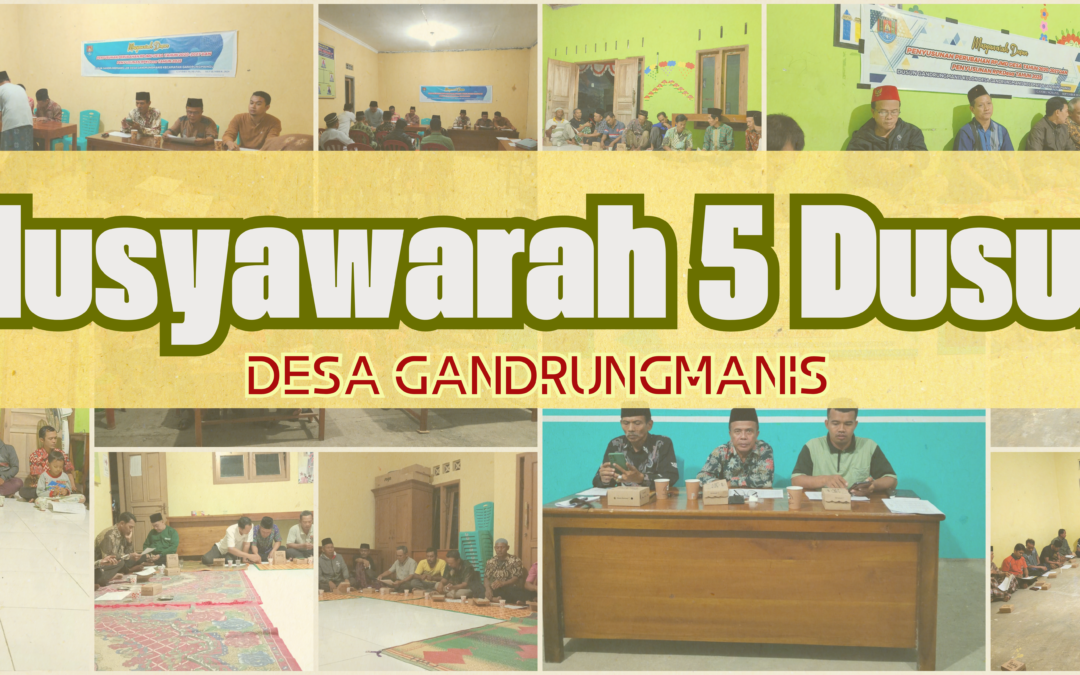 Aspirasi Warga 5 Dusun Menggema di Musyawarah Dusun Gandrungmanis