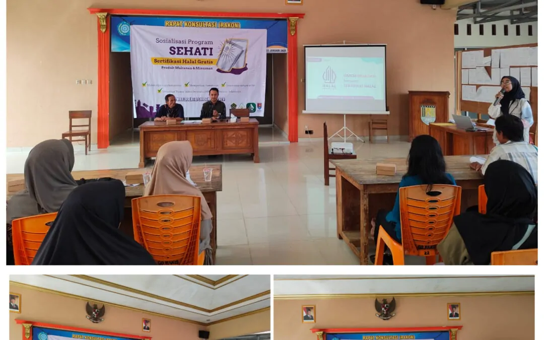 Sosialisasi Program SEHATI Sertifikasi Halal Gratis di Desa Gandrungmanis