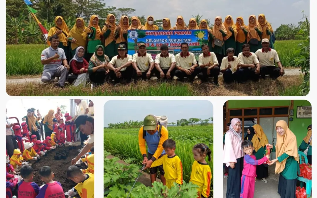 “Menanam Cita di Ladang”Kunjungan Profesi Siswa TKIT dan KBIT ke Kelompok Tani ‘RUKUN TANI