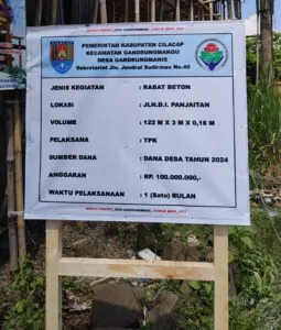 Papan Informasi Pengerjaan